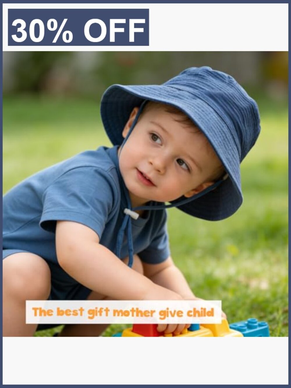 Baby Sun Hat Infant Toddler Summer Cotton Bucket Hat Boys Girls - Picture 3 of 7